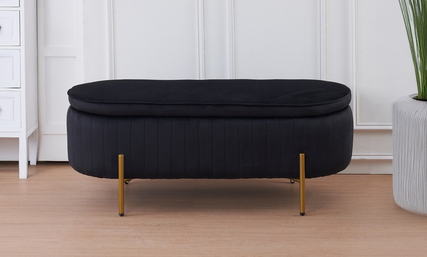 Image 28: Pouf contenitore a divanetto