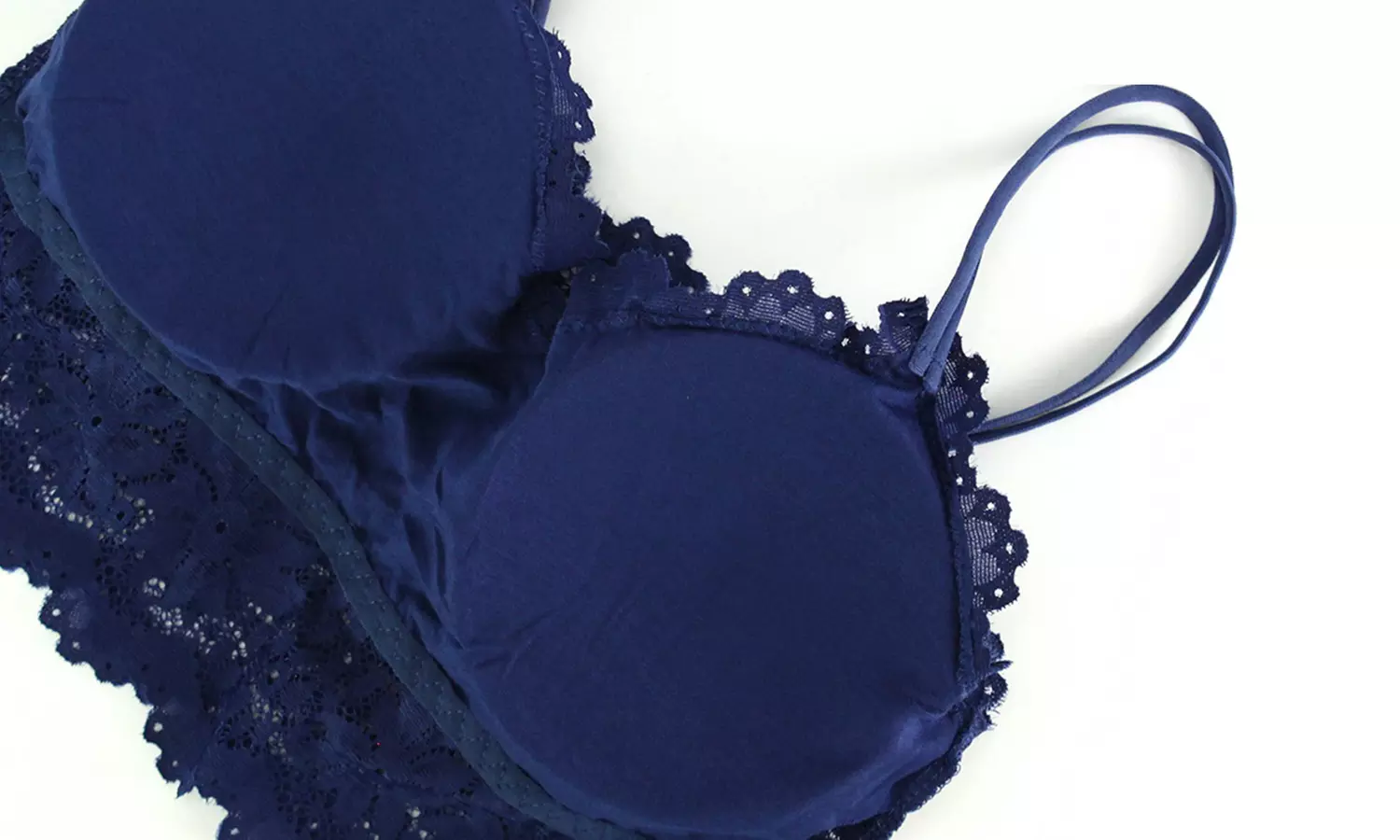 Women Bralette Bra Lingerie Push Up Crochet Wireless Lace Bra Crop Tank Top 
