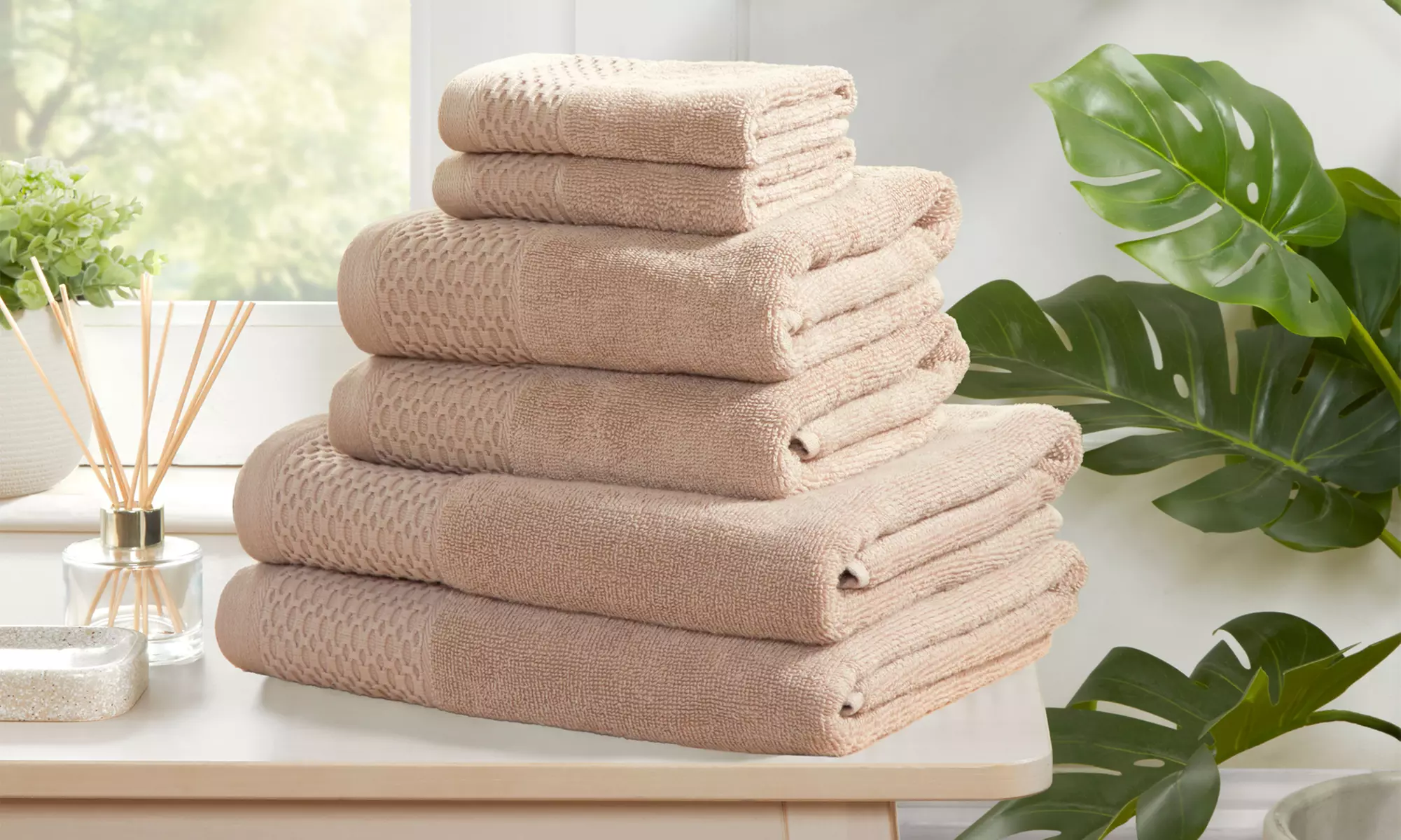 Eden Weave 6pc Towel Bale - 500gsm Cotton, Ultra-Absorbent, OEKO-TEX