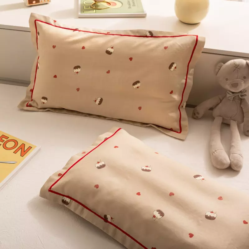 Breathable Pure Cotton Kids Pillowcase Pair