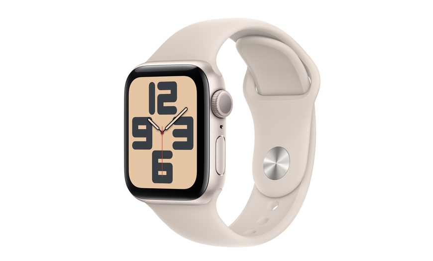 Image 3: Refurb Excellent A++ Grade Apple Watch SE (2022) GPS, 40mm with Starlight Sport Band