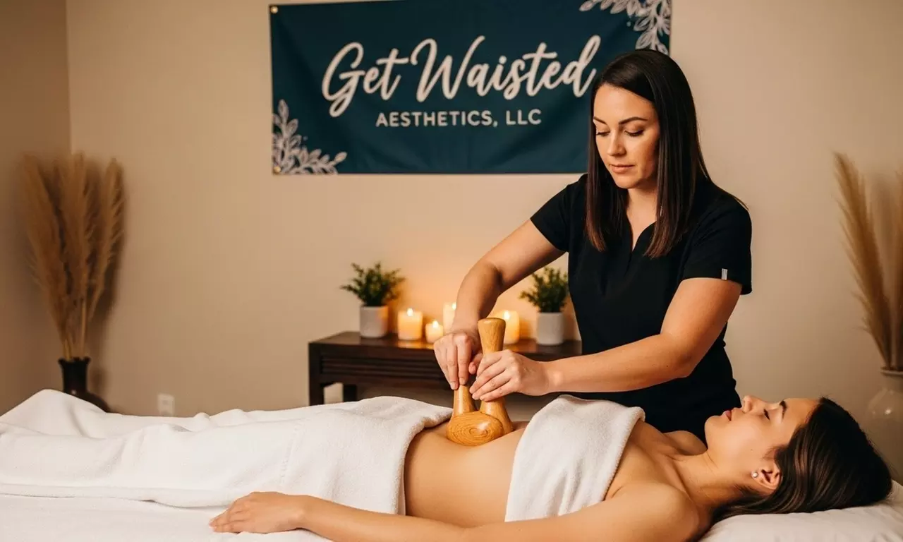 1,2 or 3: 60 Minutes Lymphatic Drainage Massage with Wood Therapy at Get Waisted Aesthetics (Up to 57%Off) - Primary Image