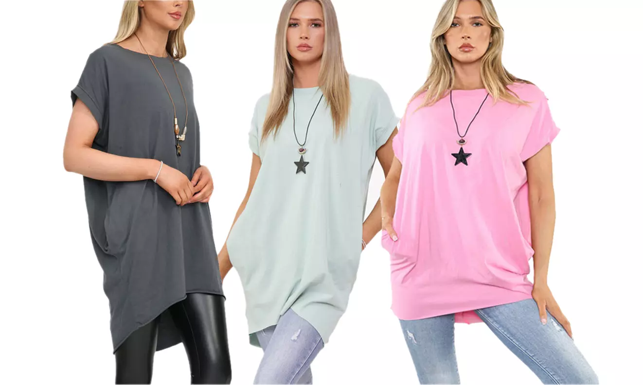 Want Clothing Oversized Sleeveless Hi-lo Back Baggy T-Shirt Dress