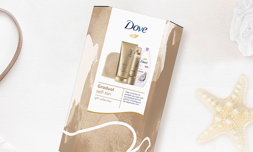 Image 4: Up to Four Three-Piece Dove Gradual Self Tan Gift Collection Gift Sets