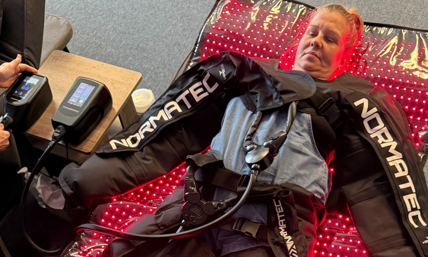 Image 5: Enhance Recovery w/ One 20 or 40-Minute Normatec Compression Session