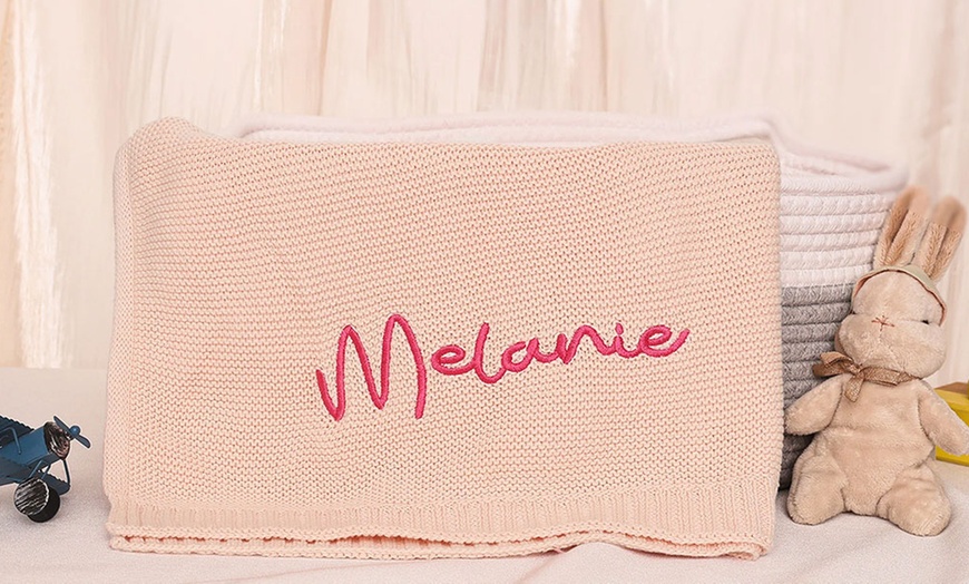 Image 4: Personalized Embroidery Nap Blankets