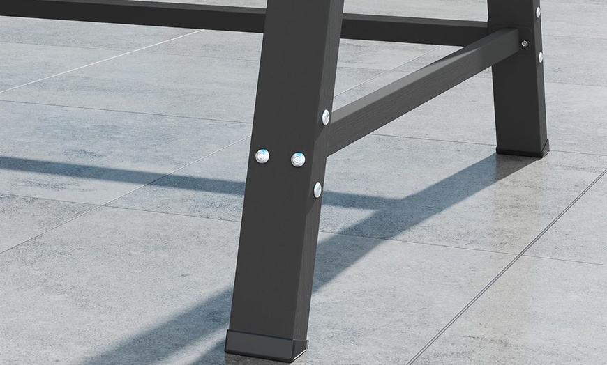 Image 11: Outsunny Three-Seater Swing Bench