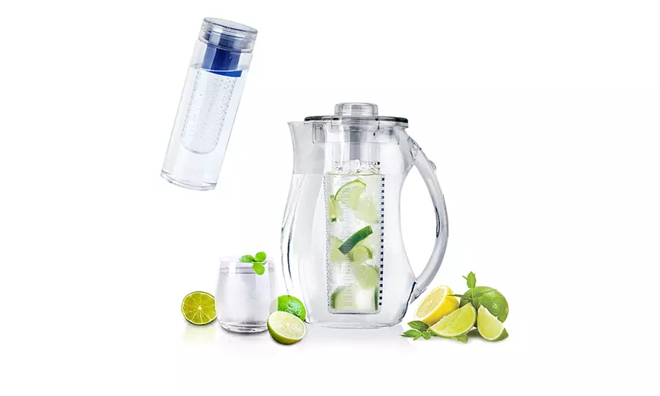 InFuzeH20 Fruit-Infuser Water Bottles and Pitcher (1- or 2-Pack) - Primary Image