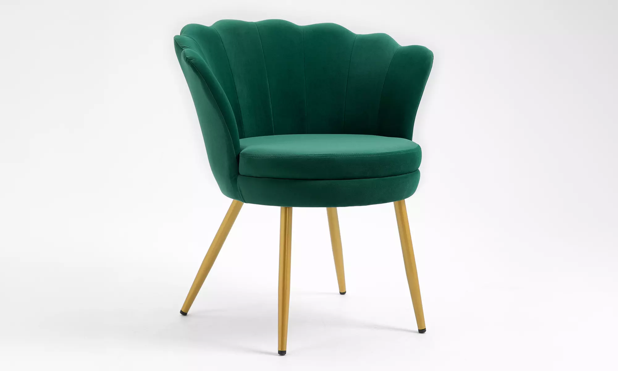 Poltroncina a conchiglia Maddina in velluto