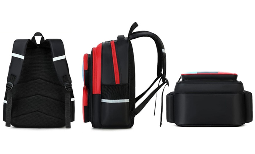 Image 5: 3-Piece Gamer School Backpack Set; Water-Resistant and Spacious Design