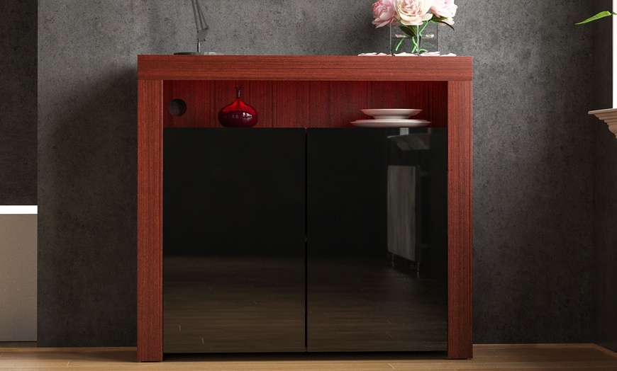 Image 24: Vida Designs Nova Two- or Three-Door LED Sideboard