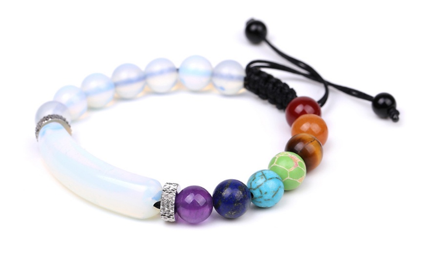 Image 9: Chakra Stone Tiger Eye Bead Bracelet