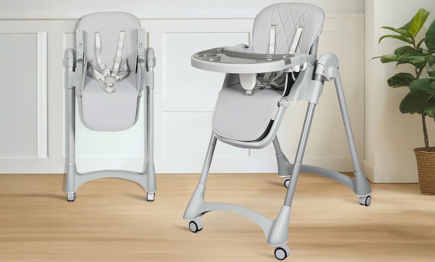 Image 1: Dekko Baby High Chair Adjustable Toddler Feeding Table 