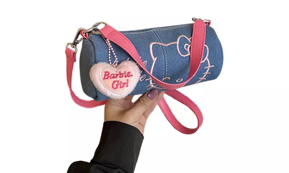 Hello Kitty Inspired Cylinder Handbag