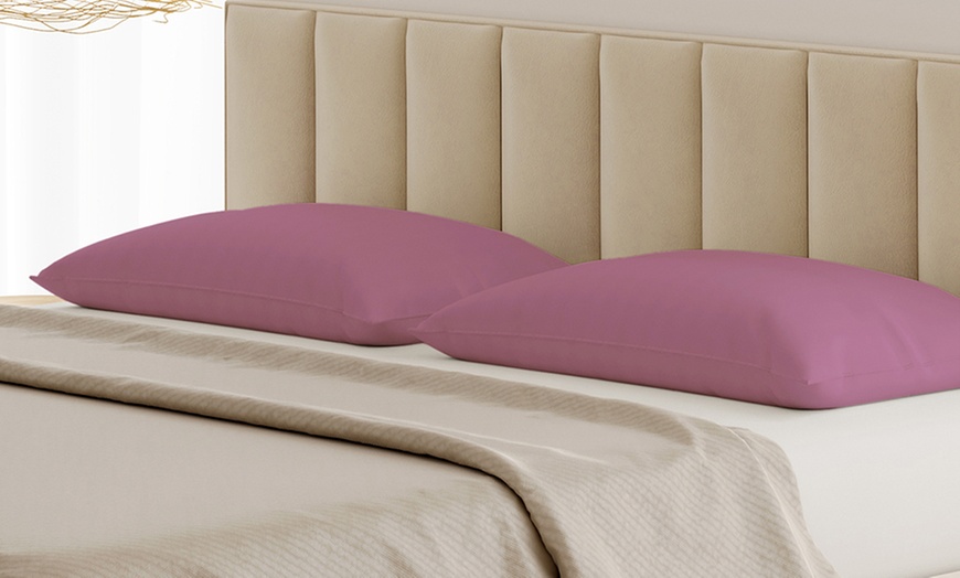 Image 14: Coppia Federe 100% puro Cotone Alta qualità Made in Italy