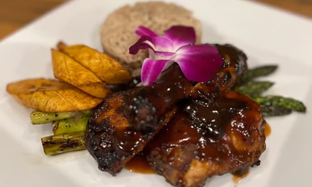 For Two People: One Starter + Two Main Dishes + Two Drinks - Carib-Soul BK