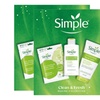 Image 5: Simple Gift Set Clean and Fresh Regime Face Wash Mask Moisturiser 