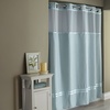 Image 10: Clearance Hookless Quick-Fit Shower Curtain