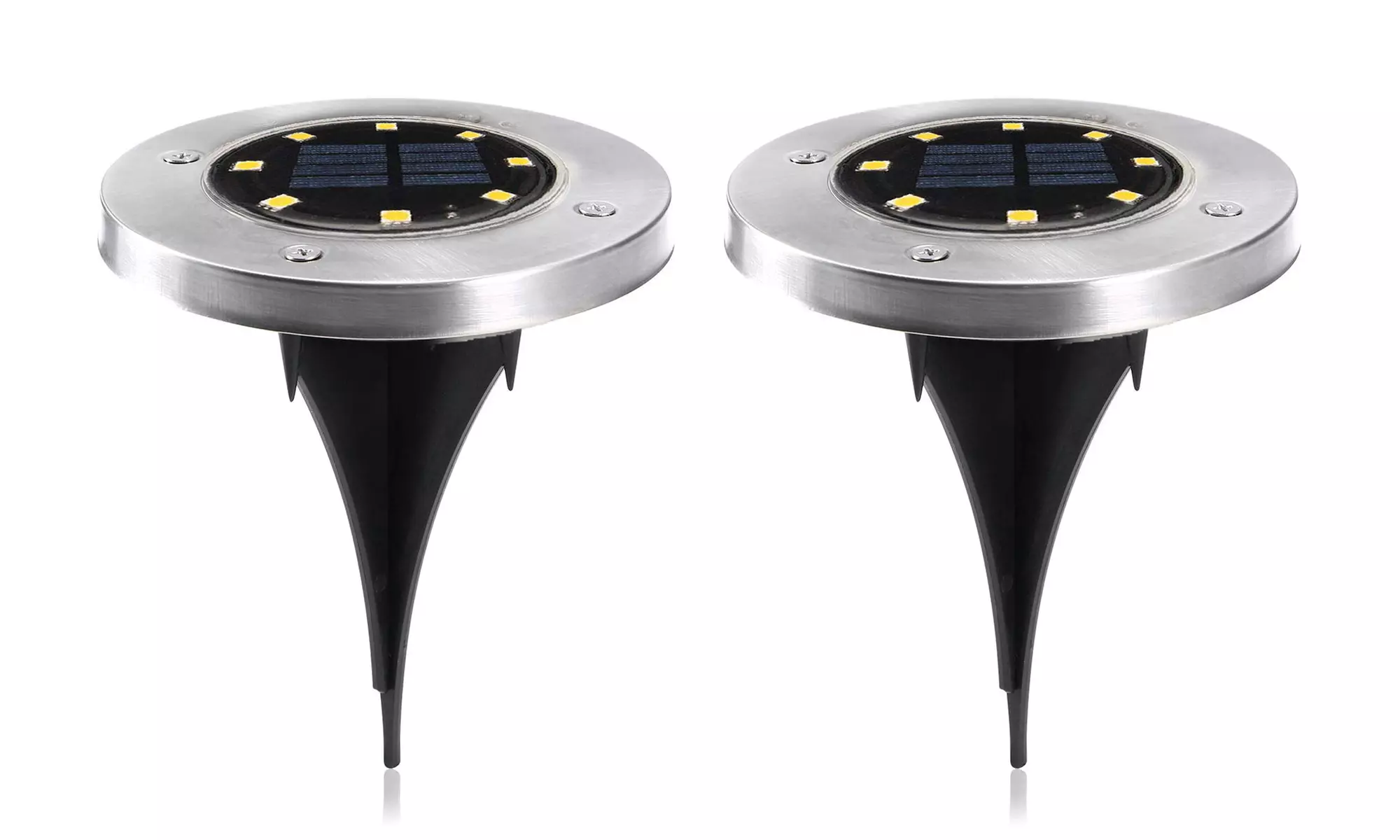 Fino a 10 faretti LED ricaricabili a energia solare