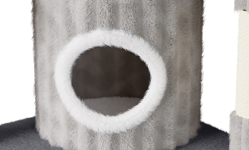 Image 10: Meerlaagse grijze kattenboom