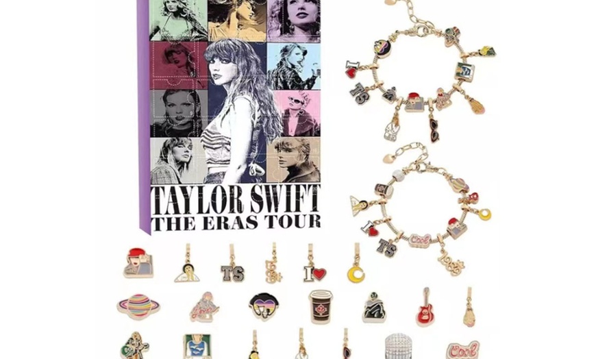 Image 5: Christmas Bracelet Kit; Handmade with Unique Charms for Swift Fans