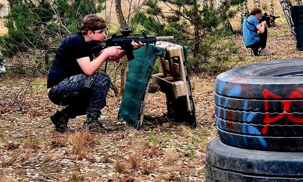 Ekscytujący paintball laserowy lub Gel Blaster