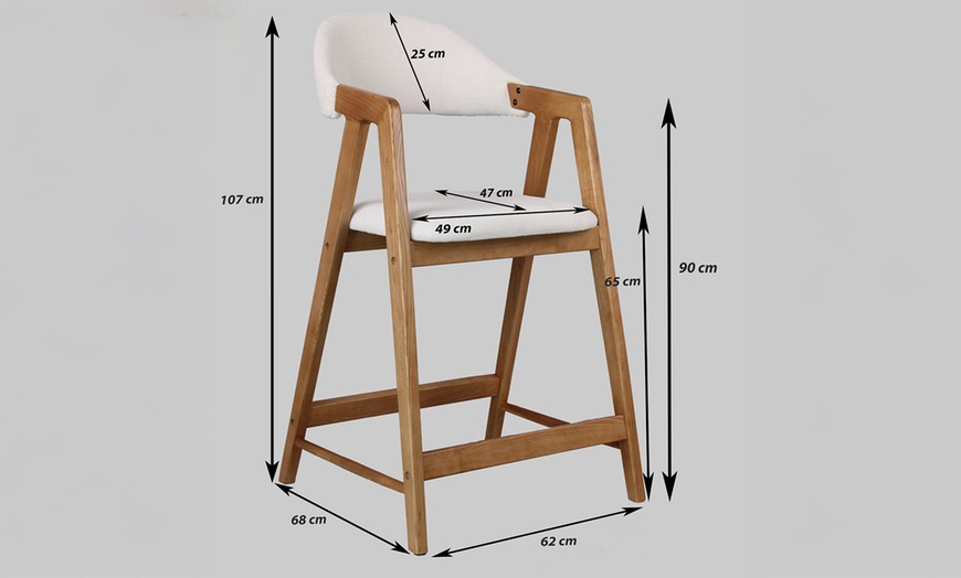 Image 17: Chaises de bar Camilla par DOOSENSE