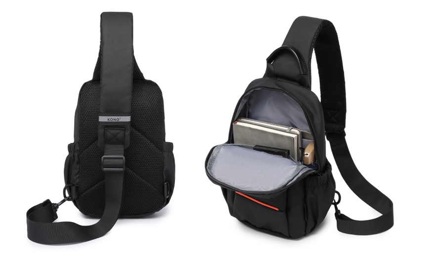 Image 6: Men's Lightweight Dalily Crossbody Bag 