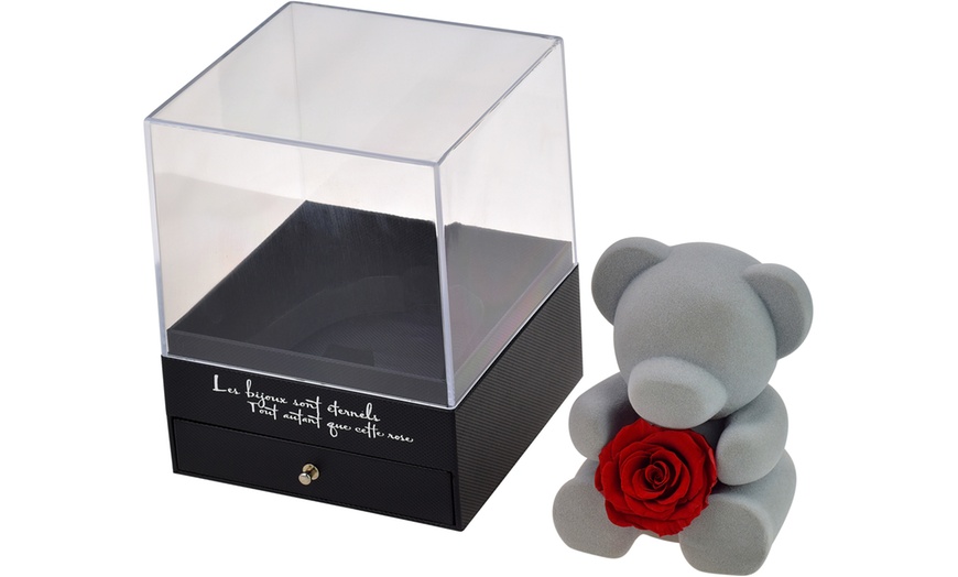 Image 9: Sieradendoos met teddybeer en echte roos van het merk SC Crystal