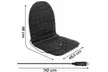 Funda calefactable para asiento de coche con temperatura ajustable y elásticos para fijación; modelo universal - Image 5