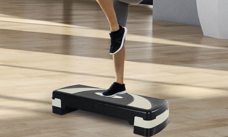 Image 21: HomCom Aerobic Stepper