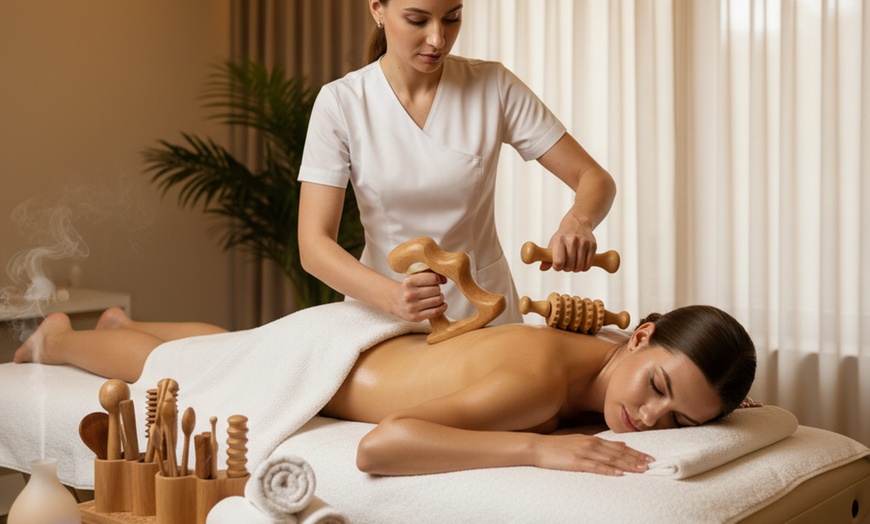 Image 1: 2 o 4 sesiones de maderoterapia con opción a presoterapia para 1