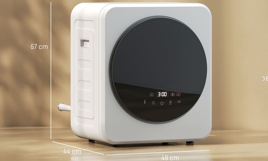 Image 3: HomCom Compact Dryer Machines, 5 Modes and 800W Power