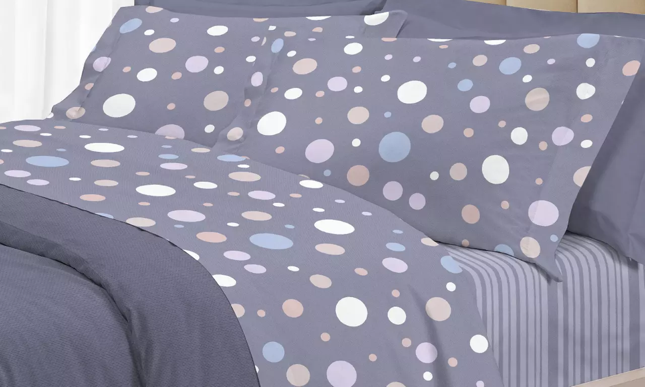 Completo di lenzuola in cotone Co. Ingros. Tex