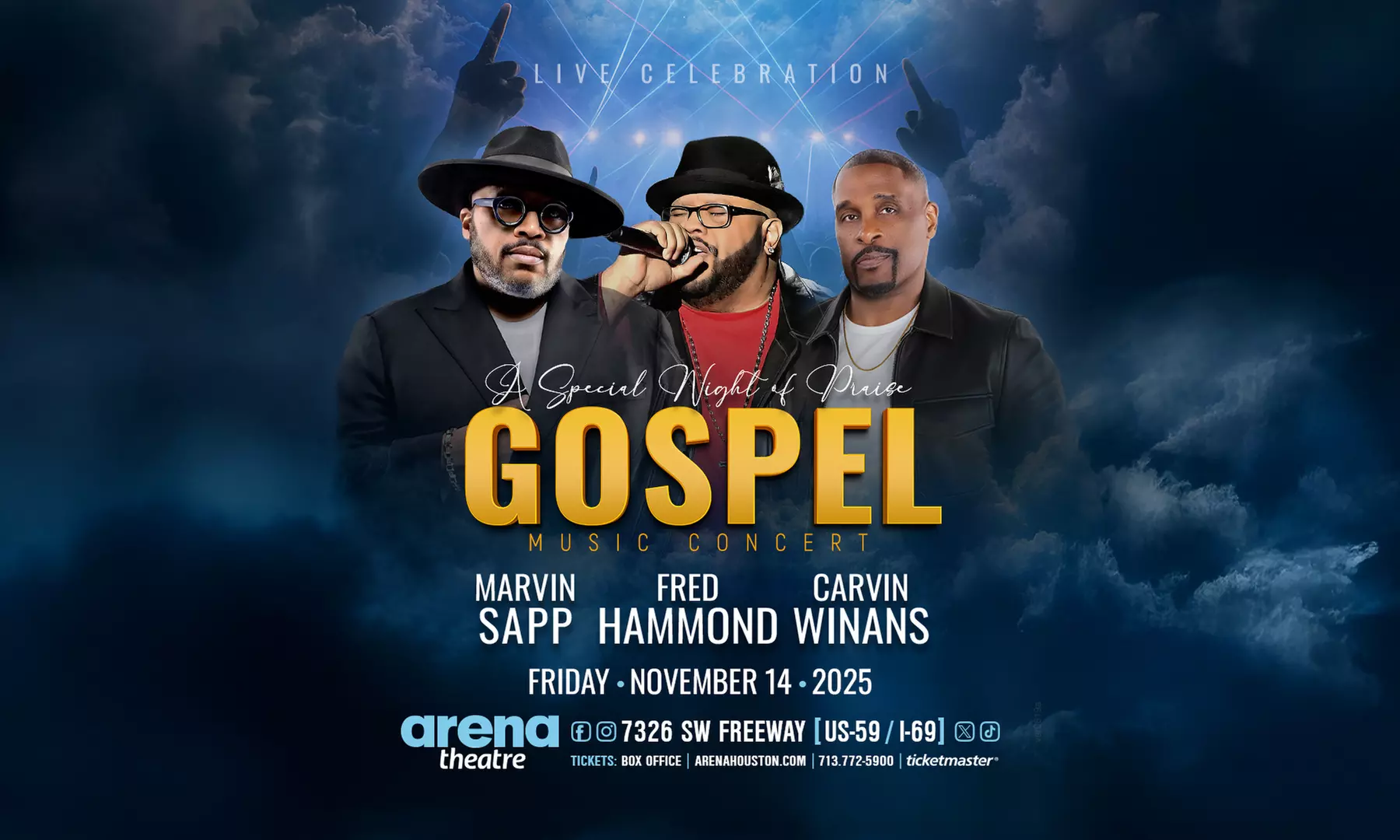 Marvin Sapp, Fred Hammond, and Carvin Winans - Up to 51% Off