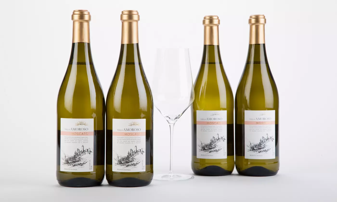 Four Bottles of Award-Winning Villa Amoroso Moscato from Barclays Wine (48% Off)  - Primary Image
