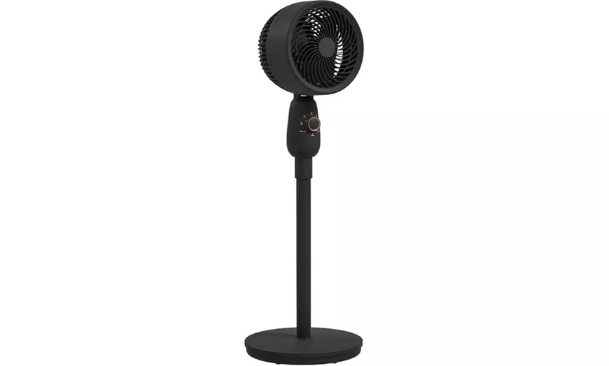 Image 2: HomCom 12-Inch Floor Standing Fan