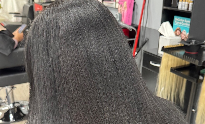 Image 3: 1 or 2 Sessions of Straightening, Brazilian Blowout, or Mani-Pedi