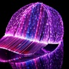 Image 1: LED Fiber Optic Light-Up Baseball Cap