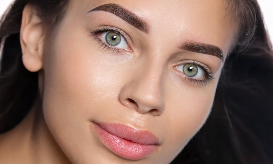 Image 1: Enhance Your Look: Semi-Permanent Eyebrow, Lips or Eyeliner Makeup 