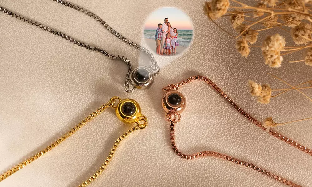 One or Two Unique and Customized Photo Bracelets 