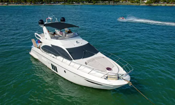 Up to 70% Off 4‑Hr Luxury Azimut Yacht Charter + Jet Ski for 13 - Second Medium
