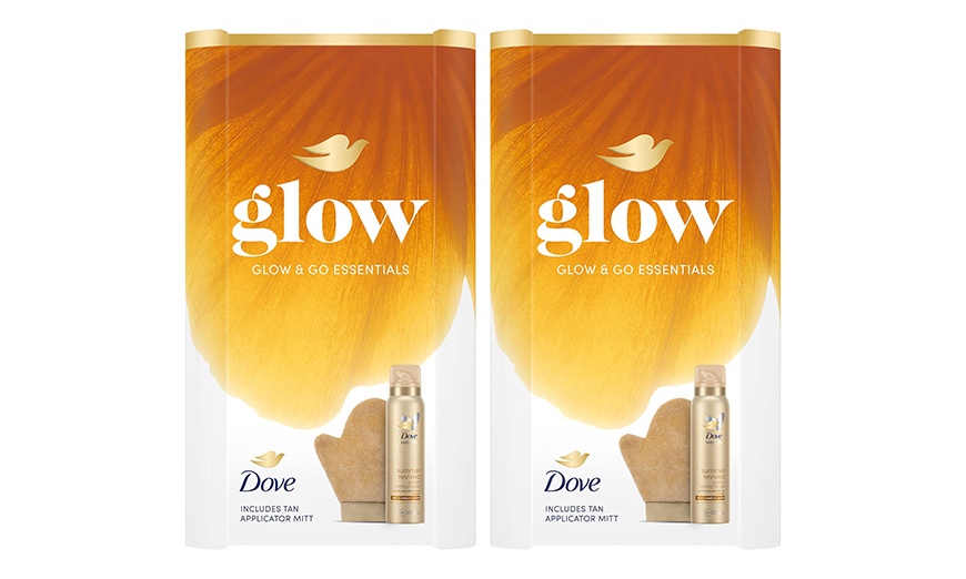 Image 5: Dove Glow & Go Essentials Gift Set Skincare Pamper Kit, 200ml