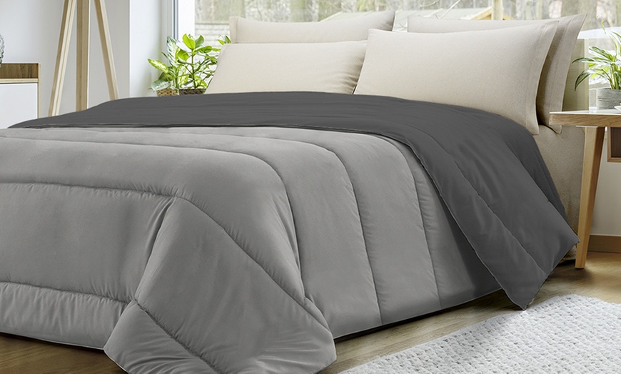 Image 5: Italiaanse dubbelzijdige microvezel quilt 