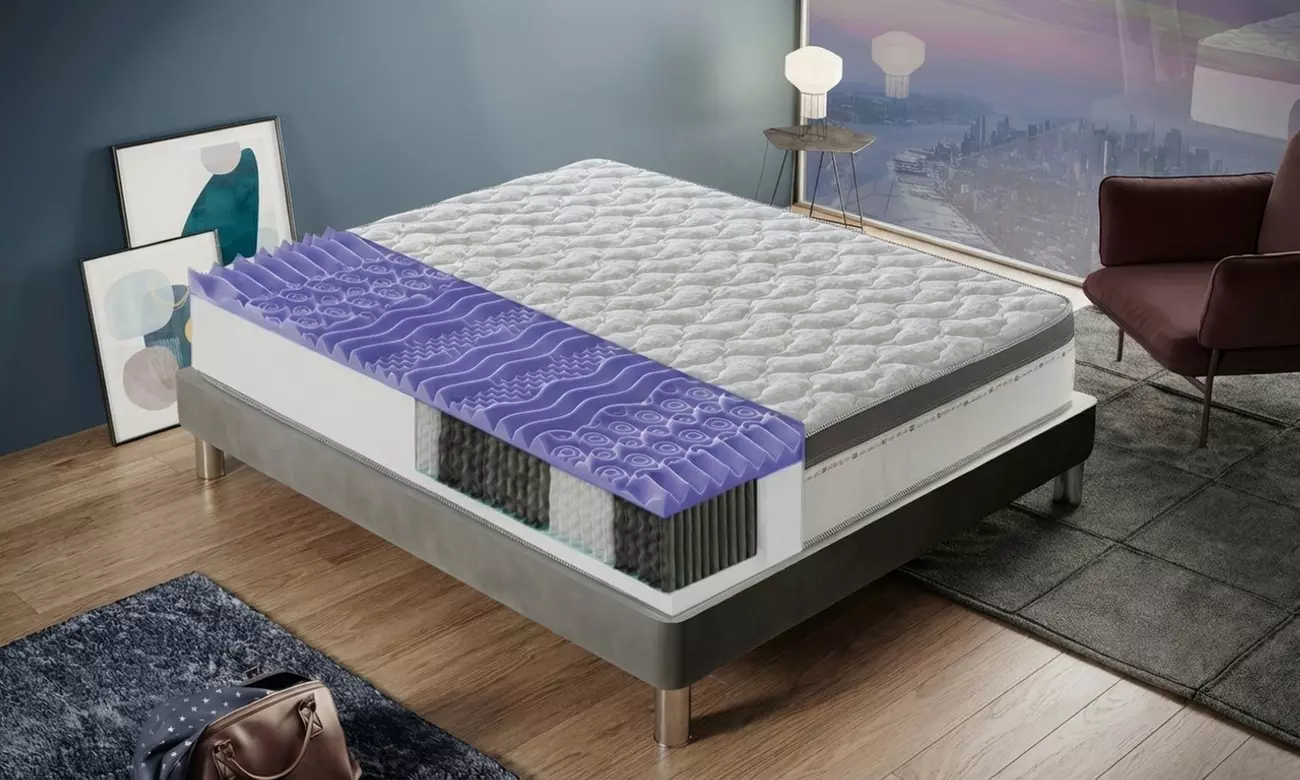 Materasso a molle insacchettate con gel, 30 cm, 13 zone