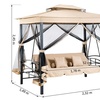 Image 10: Outsunny Three Seater Swing Chair