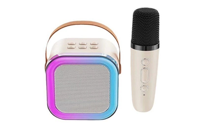 Image 2: Mini karaoké Bluetooth, avec 1 ou 2 micros