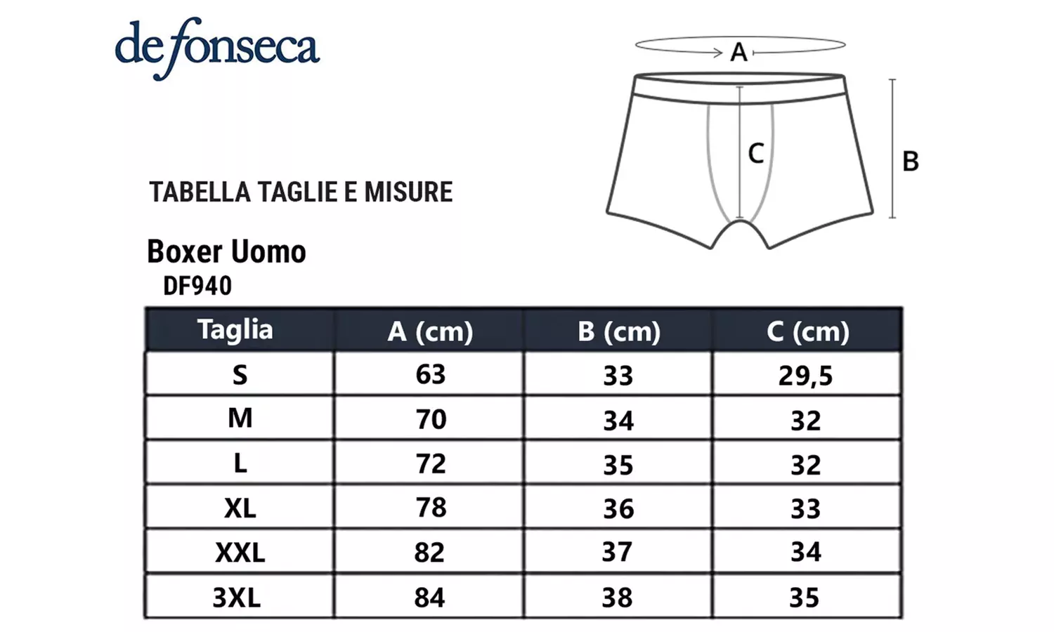 3 o 6 boxer da uomo De Fonseca in 100% cotone