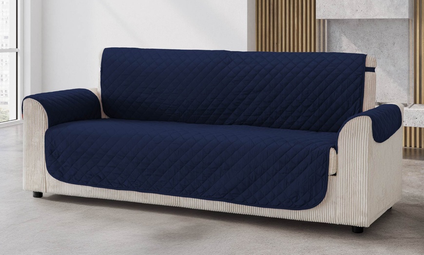 Image 1: Copridivano trapuntato antmacchia