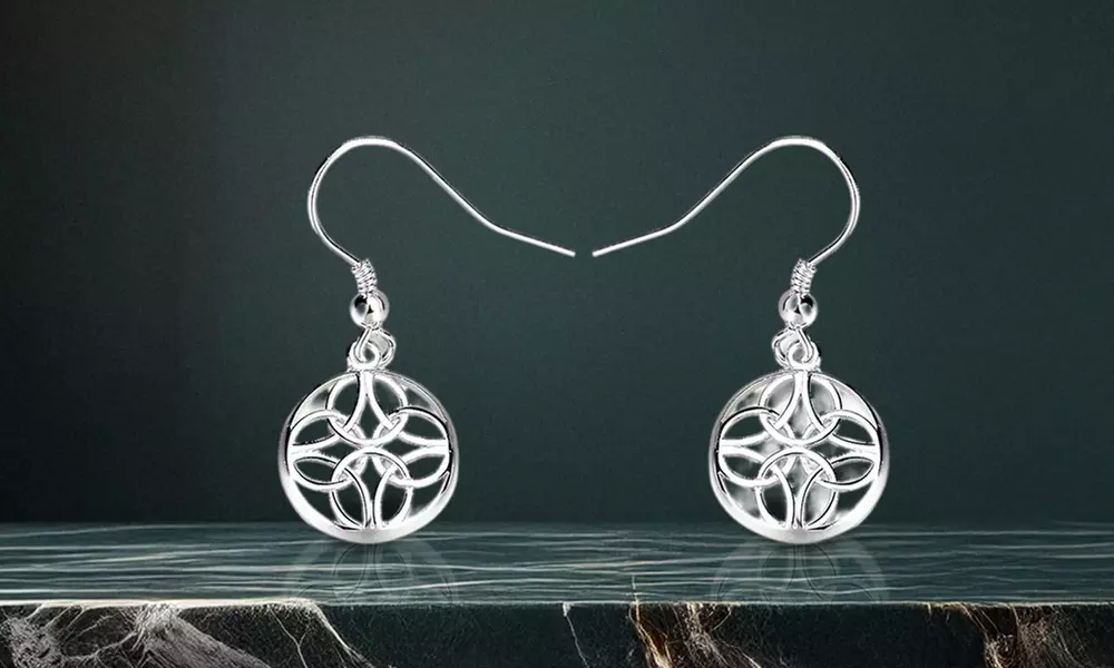 Sterling Silver Celtic Hook Earrings